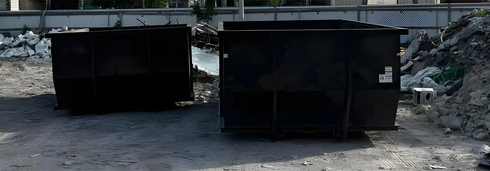 Commercial roll-off dumpster delivered in Miami