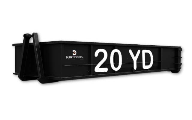 20-yard roll-off dumpster