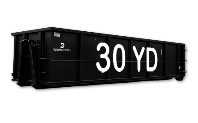 30-yard roll-off dumpster