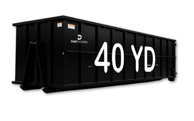 40-yard roll-off dumpster
