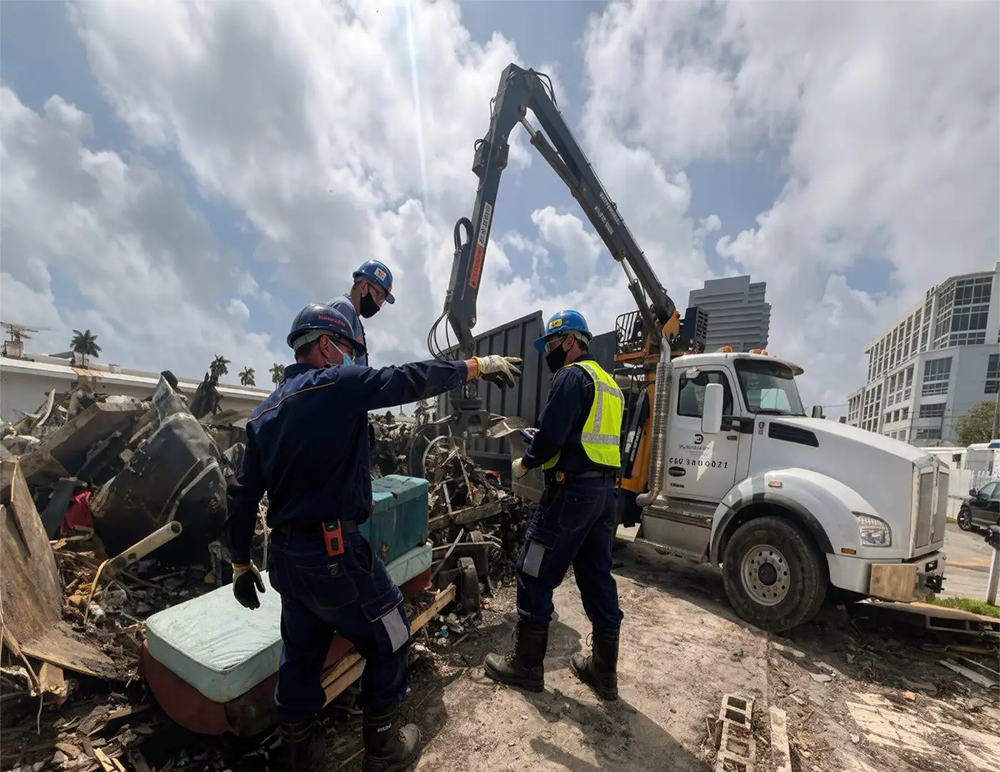 Grapple truck subcontracting for haulers and contractors in Miami