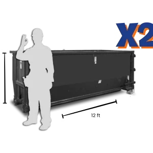 Dumpster 15 yards x2
