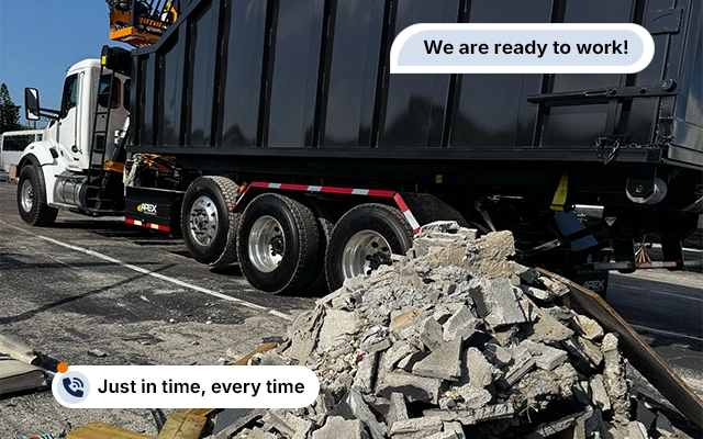 Dump trooper trucks Contract Workers